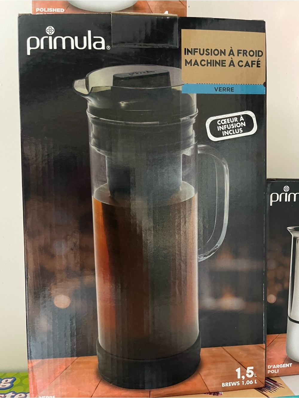 Primula Cold Brew Coffee Maker - Black & Clear